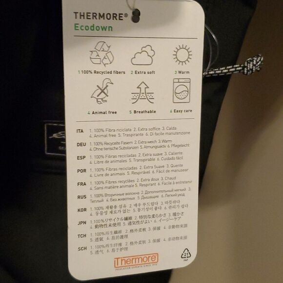 Eddie Bauer jacket womens size small black coat thermore insulated parka - Picture 12 of 16